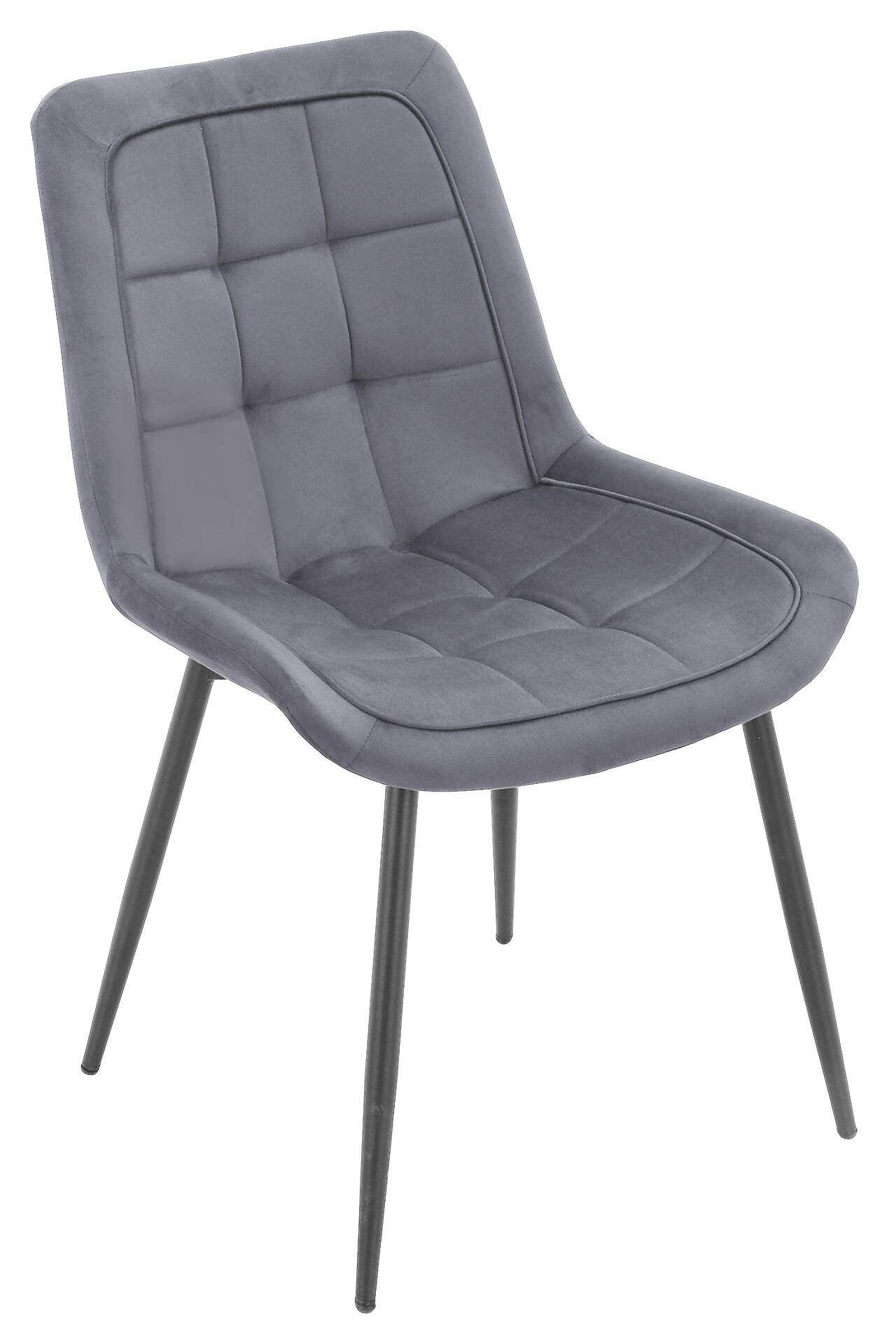 Stuhl KIRA grau Webstoff B/T: ca. 52x82,5 cm