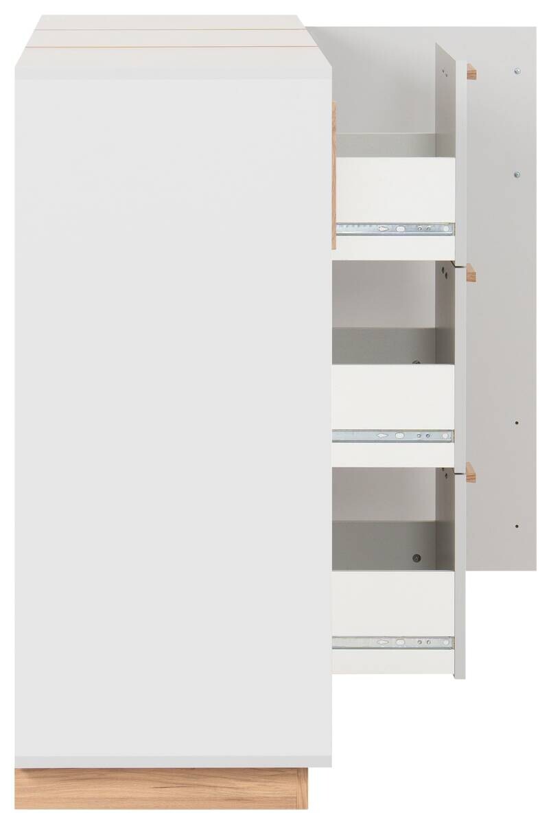 Kommode Split grau Jackson Hickory Nachbildung B/H/T: ca. 125x94x40 cm