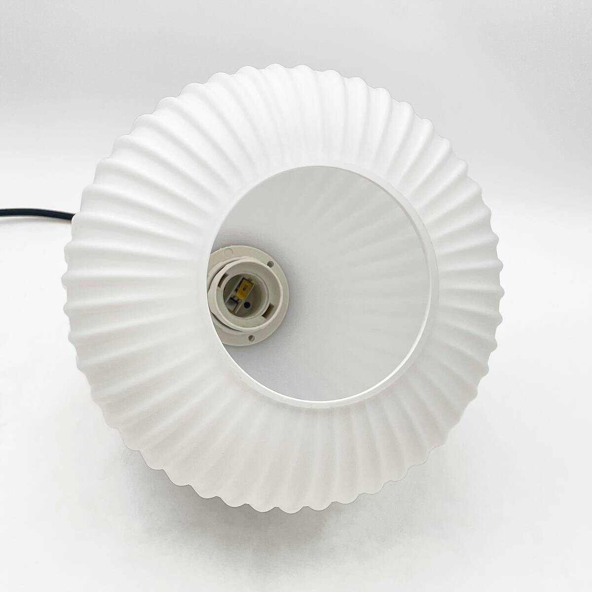 Lamkur Hängeleuchte Harmony weiß Eiche Glas Holz B/H/L: ca. 20x105x20 cm 1.0 Brennstellen