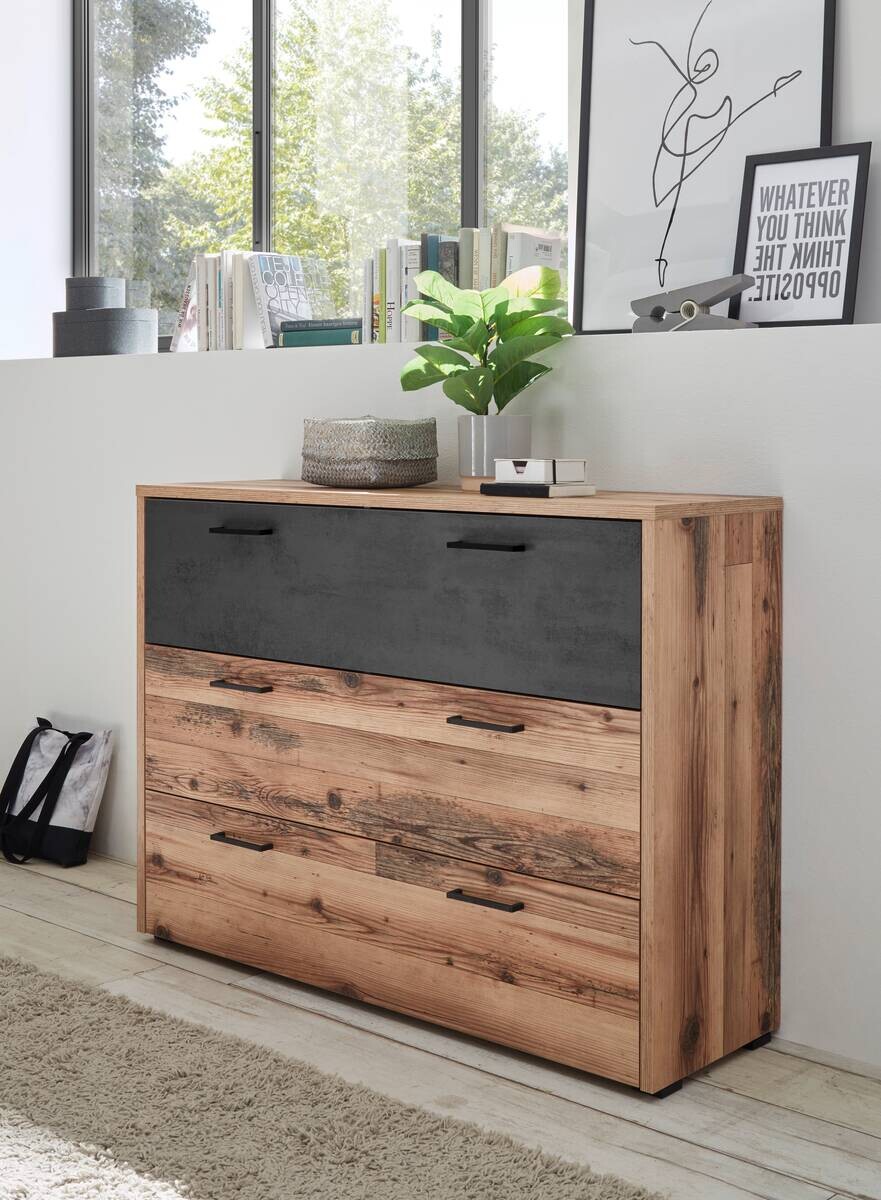 Kommode Alicante Alpin Lodge Nachbildung B/H/T: ca. 120x89x38 cm