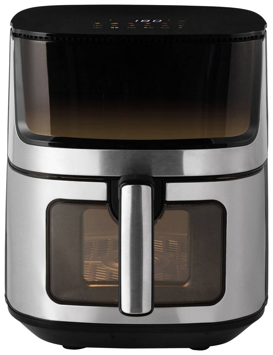 Heißluftfritteuse schwarz Edelstahl B/H/L: ca. 28,8x33,9x36,8 cm ca. 6,5 l