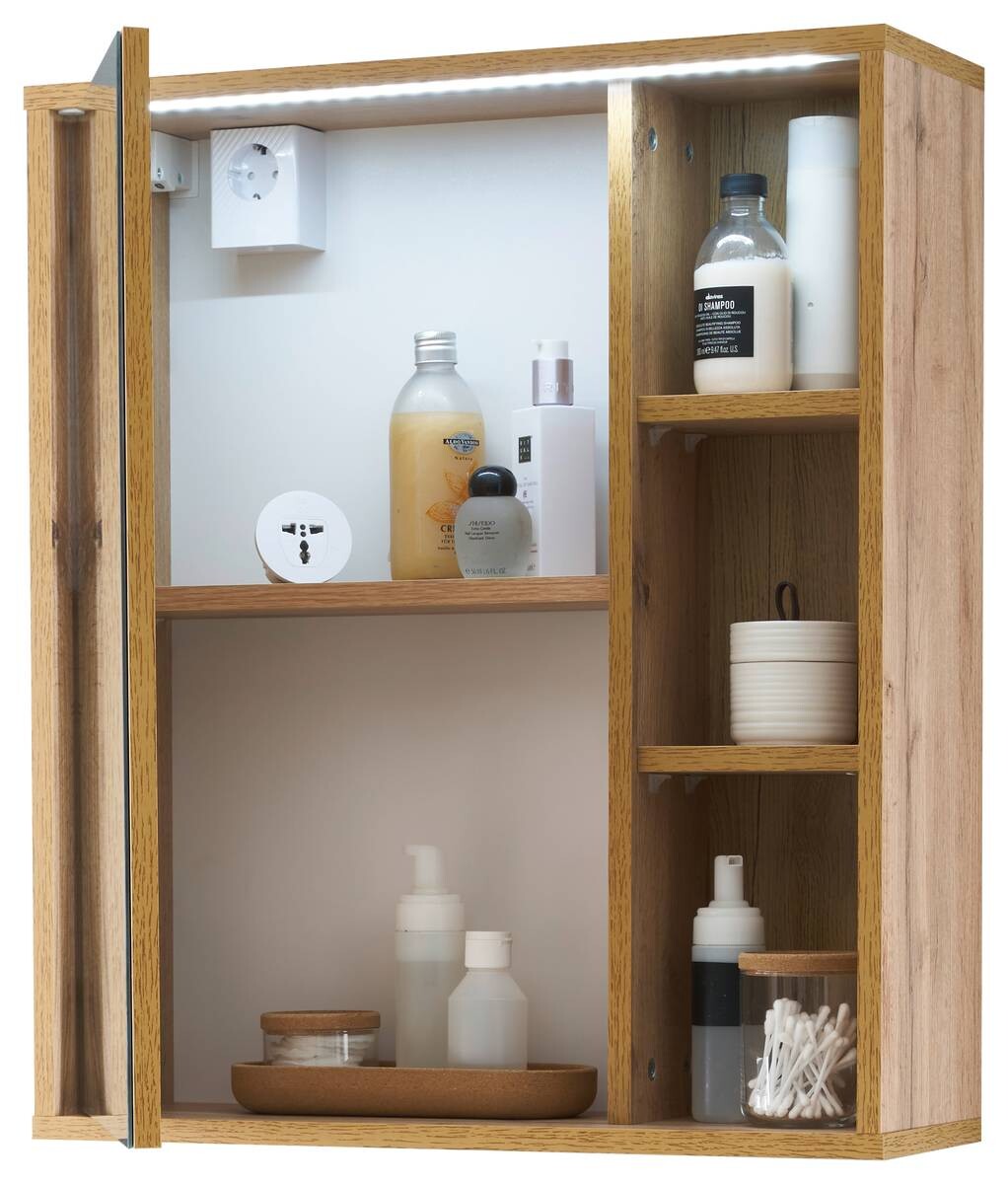 Spiegelschrank Greece Wildeiche Nachbildung B/H/T: ca. 60x70x20 cm