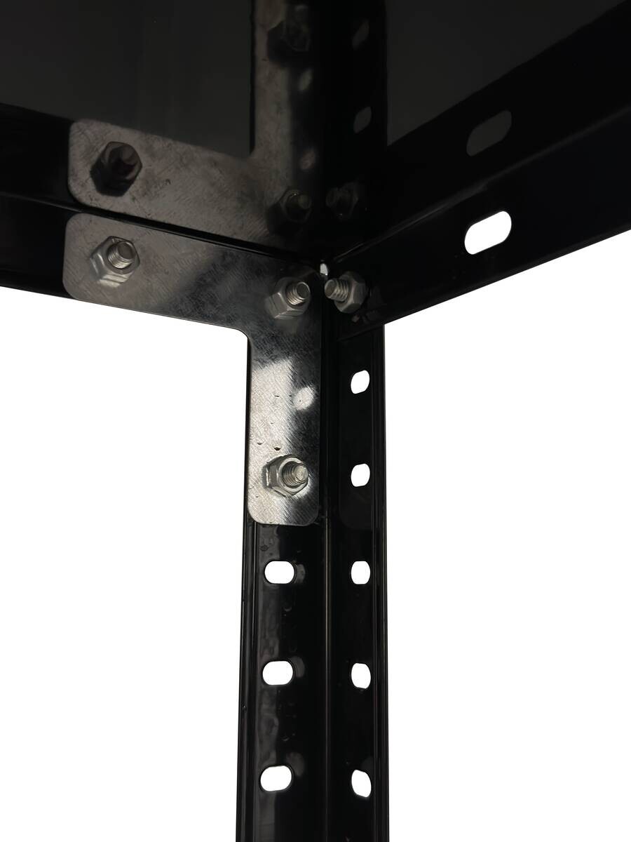 Schraubregal schwarz B/H/T: ca. 75x150x30 cm