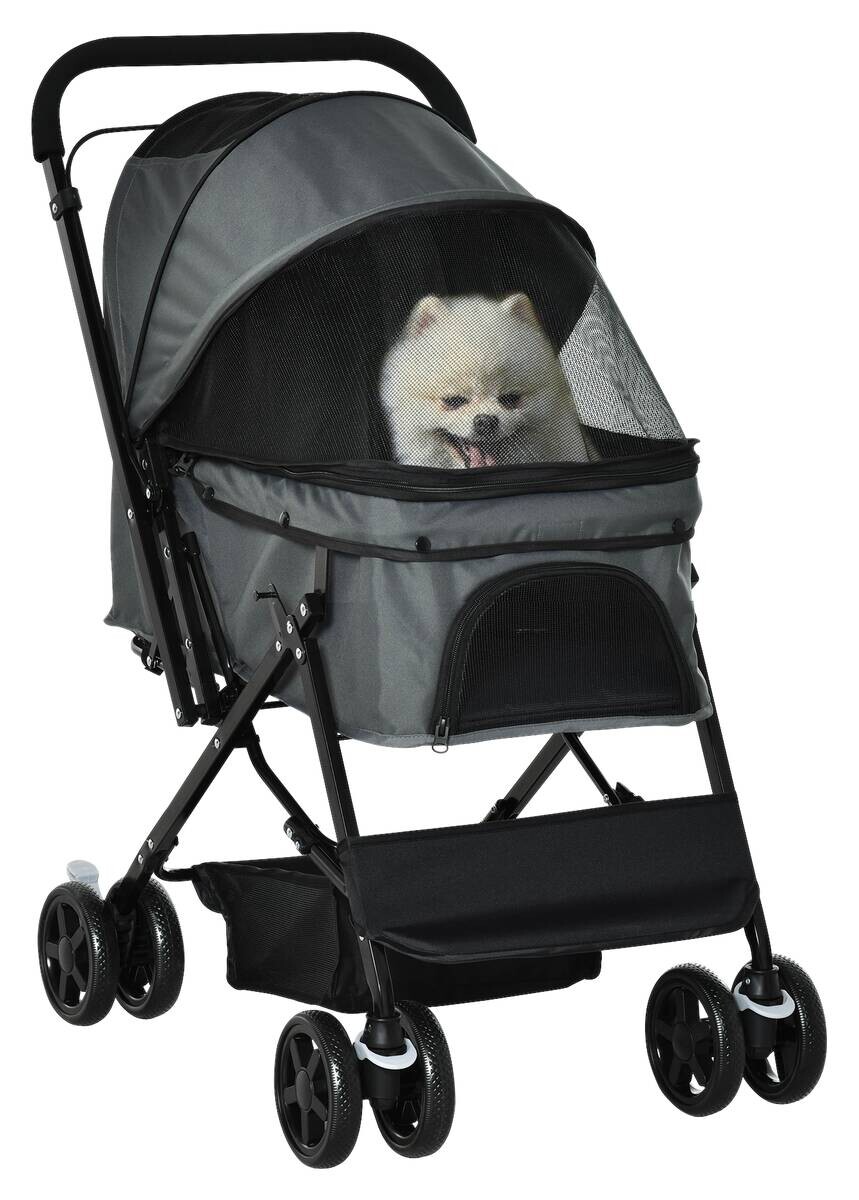 PawHut Hunde-Zubehör dunkelgrau Polypropylen B/H/L: ca. 52x76,5x95 cm