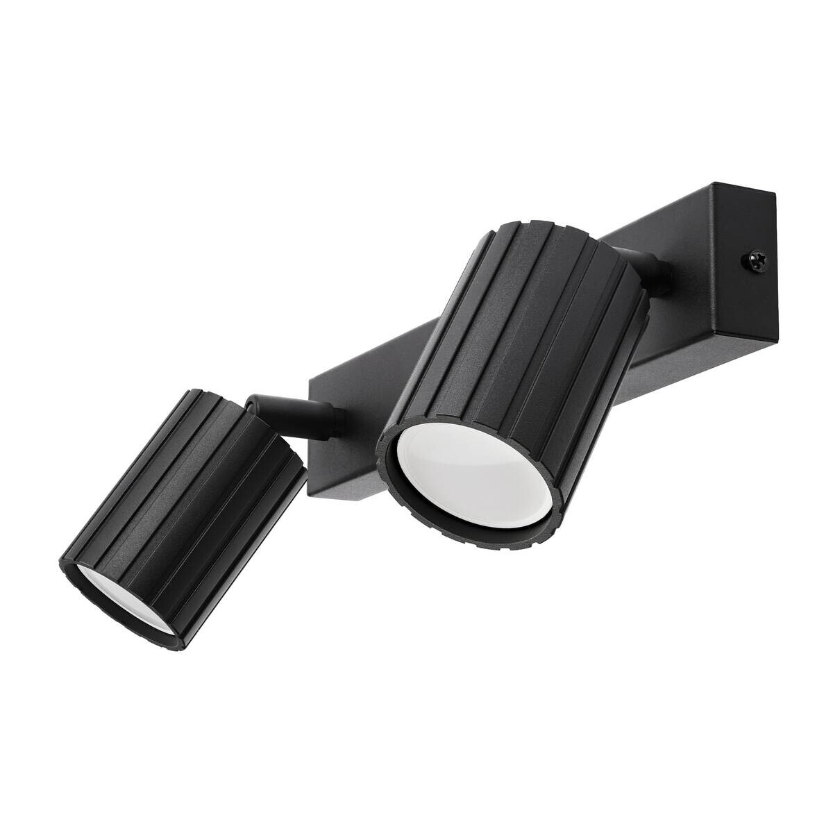 Lamkur Strahler Prisma schwarz Stahl B/H/L: ca. 6,5x16,5x30 cm 2 Brennstellen