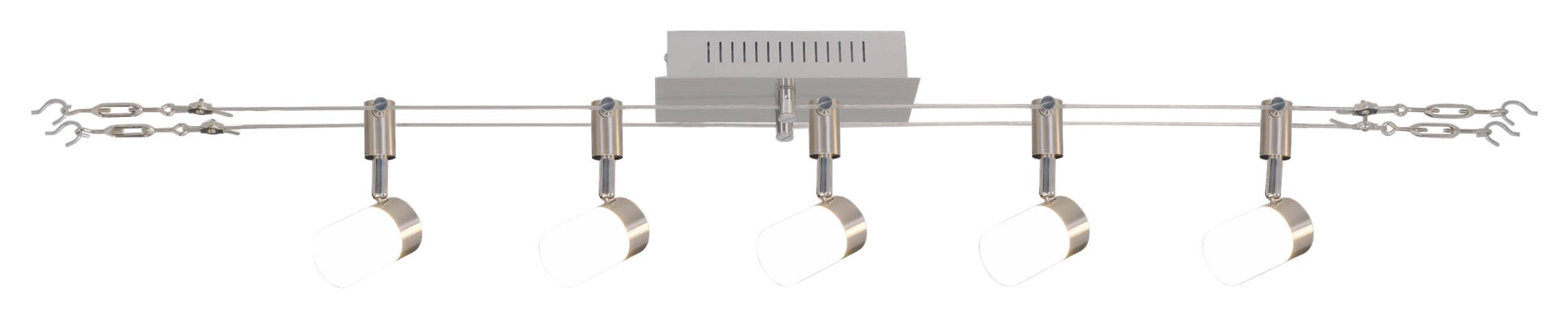 Näve Leuchten LED-Leuchten 1250742 stahlfarbig Metall Kunststoff B/H/T: ca. 9x4,7x22 cm 5 Brennstellen