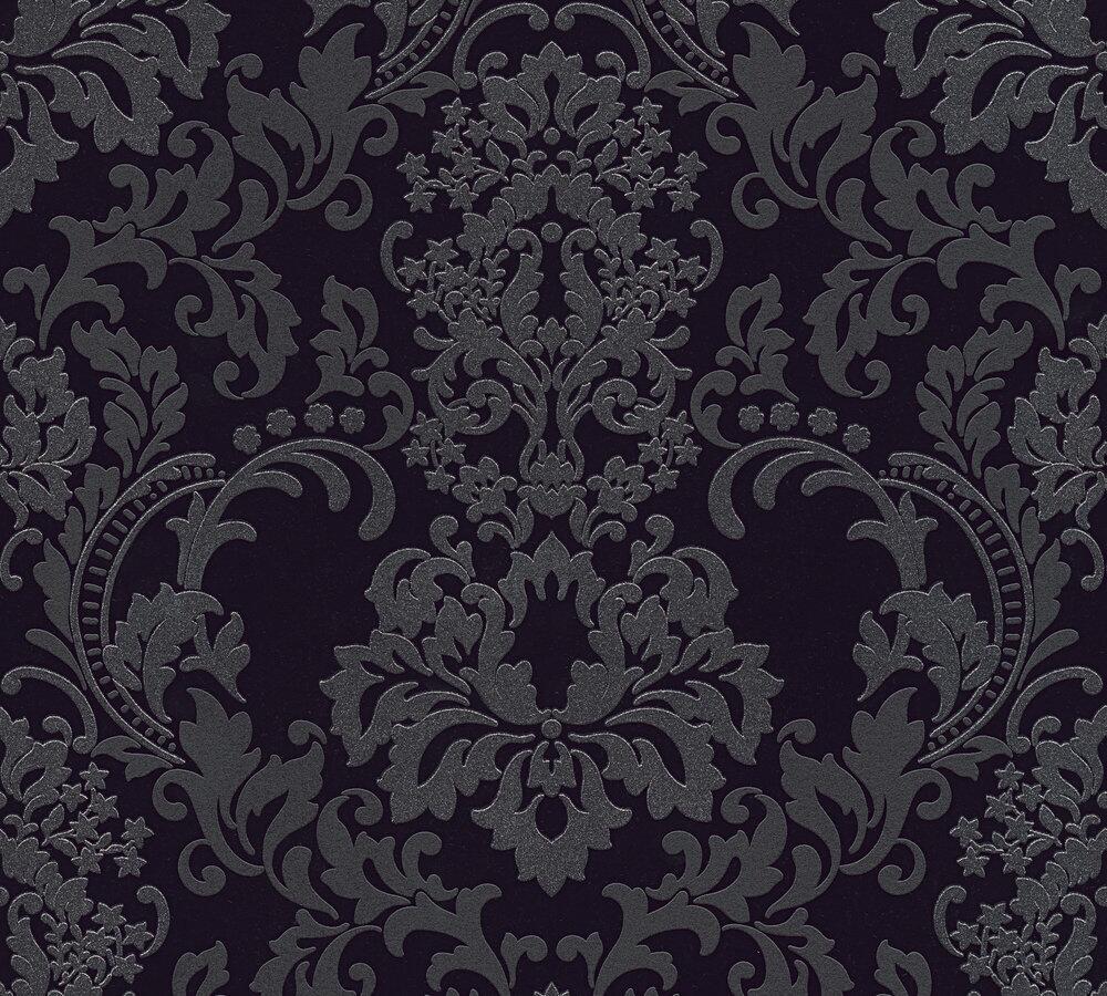 Vliestapete Ornament schwarz B/L: ca. 53x1005 cm