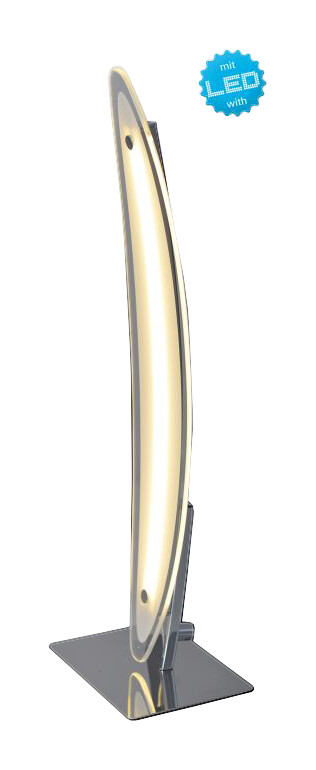 Näve Leuchten LED Tischleuchte NV3116942 Chrom Aluminium B/H/T: ca. 10x43x10 cm null 50 Brennstellen