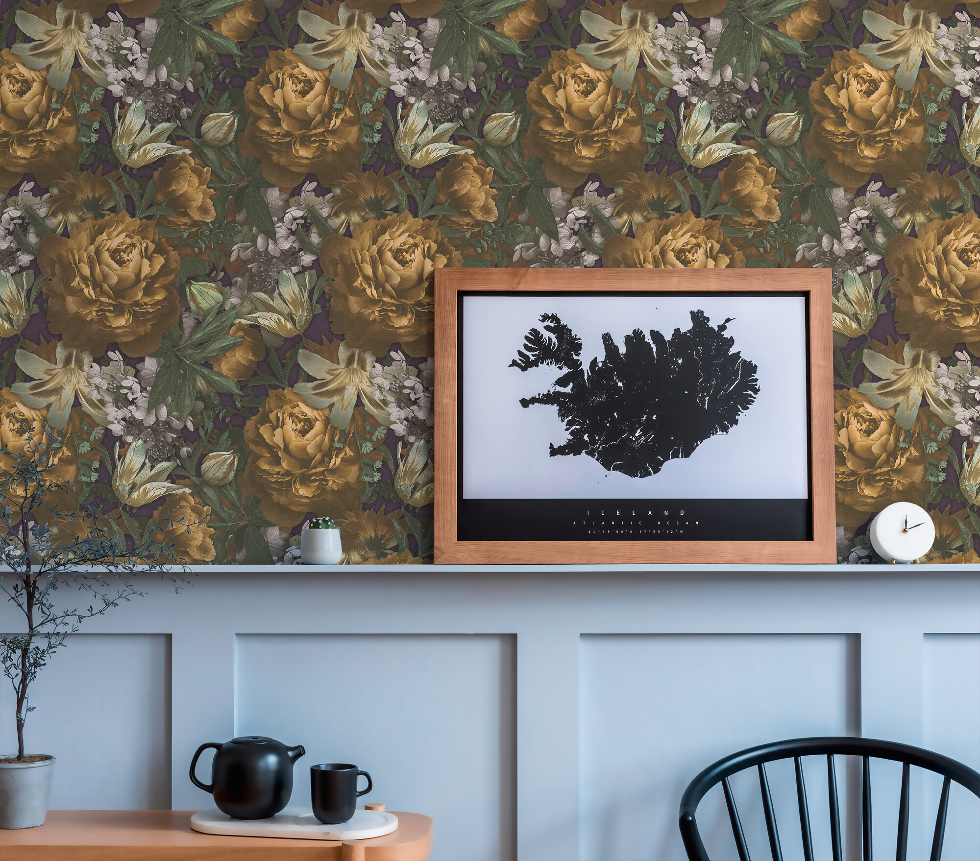 Vliestapete Floral bunt B/L: ca. 53x1005 cm