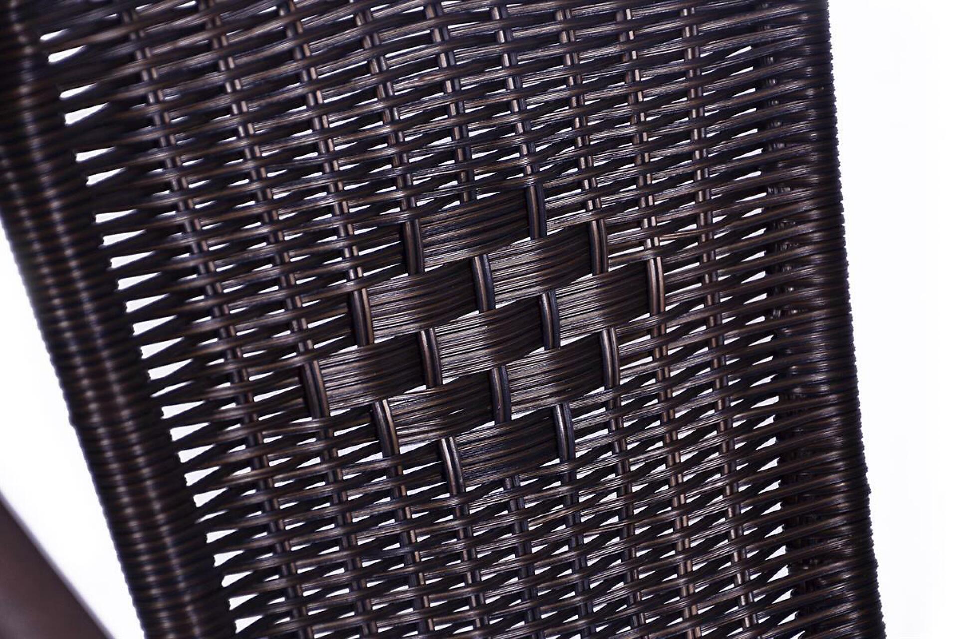 VCM Gartensitzgruppe braun Polyrattan B/H: ca. 53x73 cm