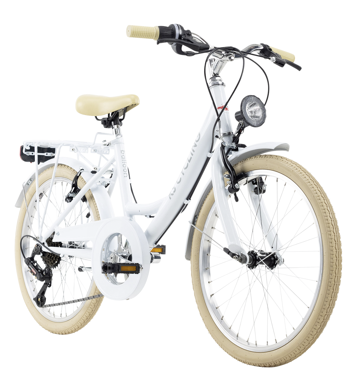 KS-Cycling Kinderrad Balloon 652K Balloon 20 Zoll Rahmenhöhe 34 cm 6 Gänge weiß weiß ca. 20 Zoll