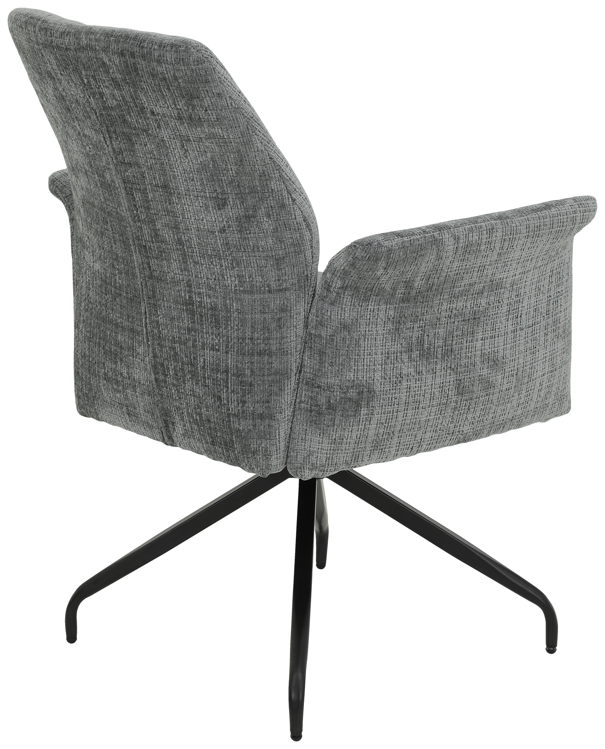 Armlehnstuhl Viktoria, 4er-Set hellgrau Microfaser Webstoff B/H/T: ca. 71x93x68 cm