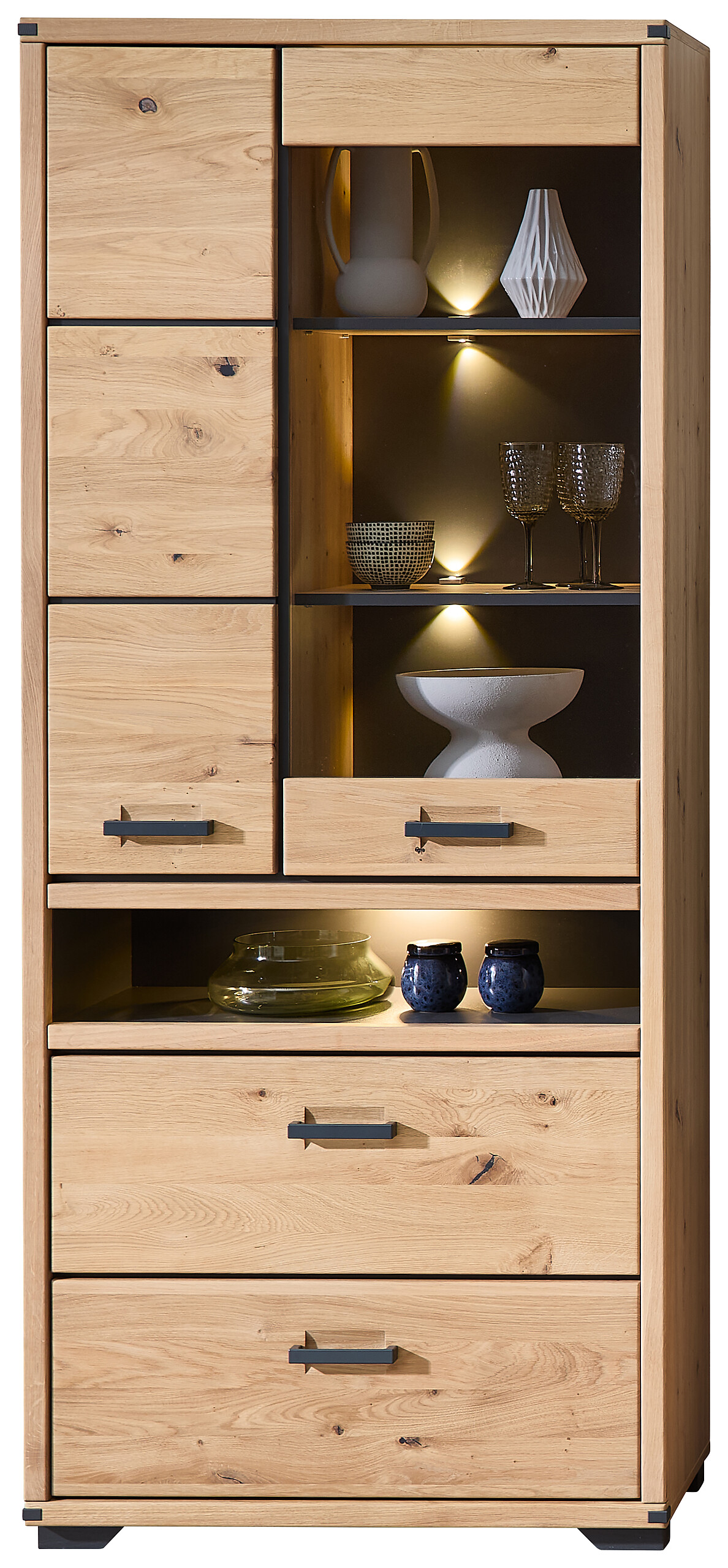 Vitrine Genua B/H/T: ca. 85x204x38 cm