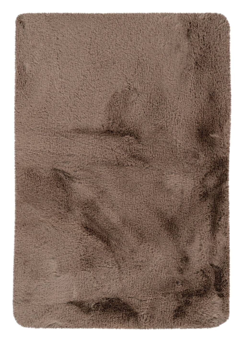 Kayoom Hochflorteppich Badematte Rabbit 225 sand B/H/L: ca. 40x3,5x60 cm