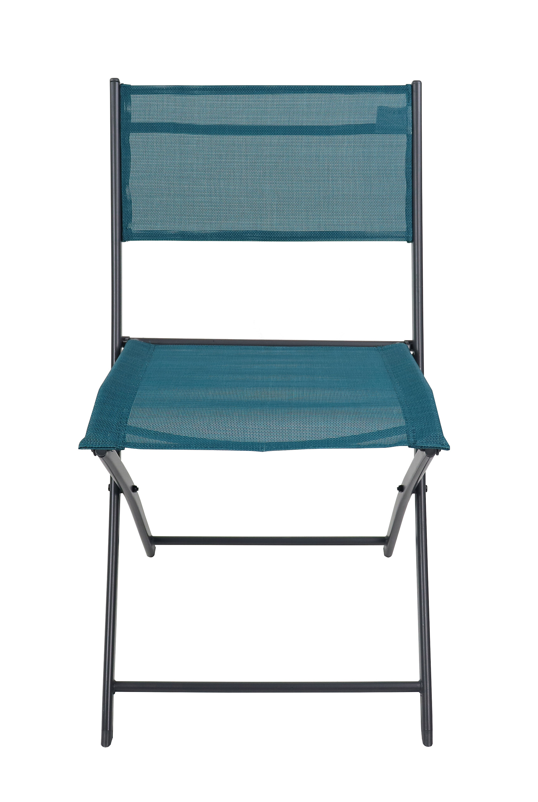 VCM Gartenstuhl 4er Set Sumila türkis Textilene B/H/L: ca. 45x79x46 cm