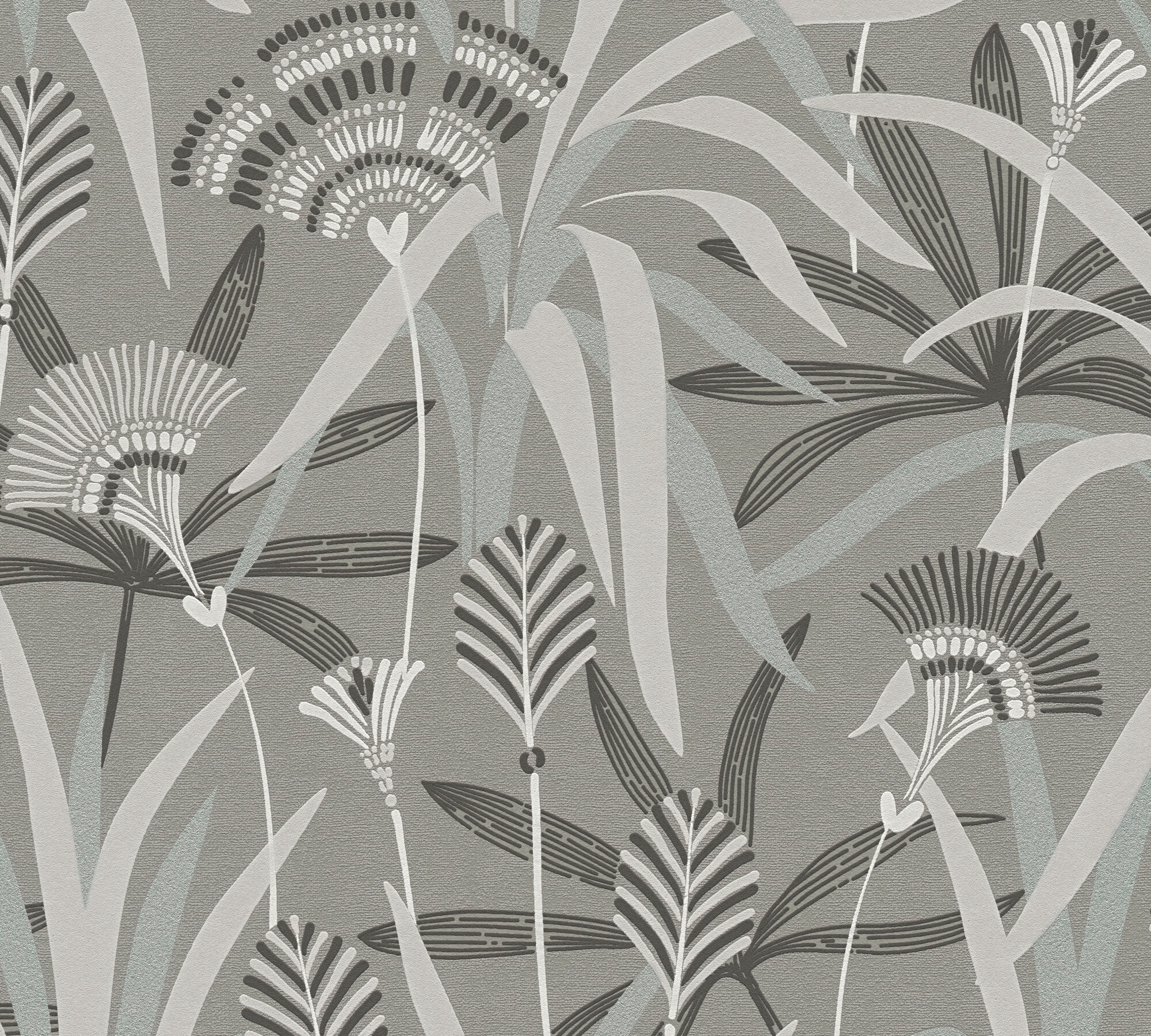 A.S.Creation Vliestapete grün blau grau B/H/D: ca. 53x1005x9,2 cm