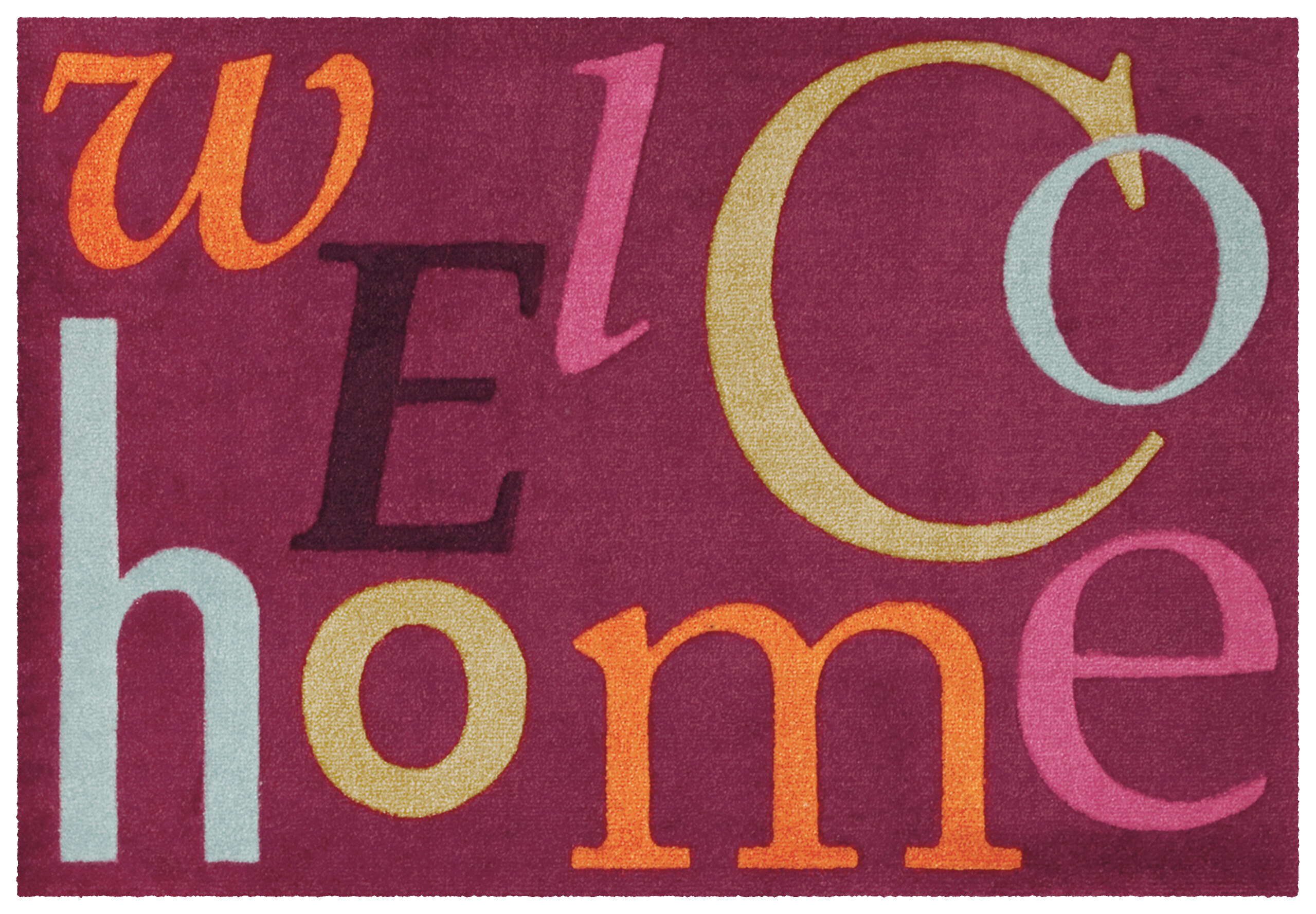 Arte Espina Kurzflorteppich Living Mat 15 aubergine B/L: ca. 64x168 cm