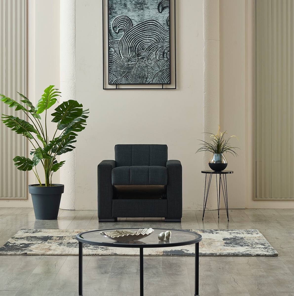 Sofa 3-2-1 Jerry anthrazit Microfaser