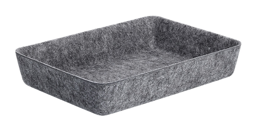 Zeller Organizer grau Filz