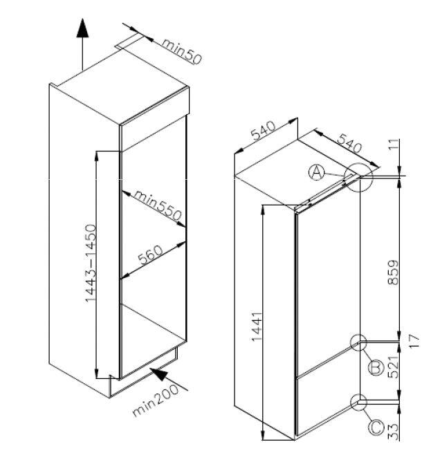 Respekta Küchenblock Marleen grau matt B/H/T: ca. 310x211x60 cm