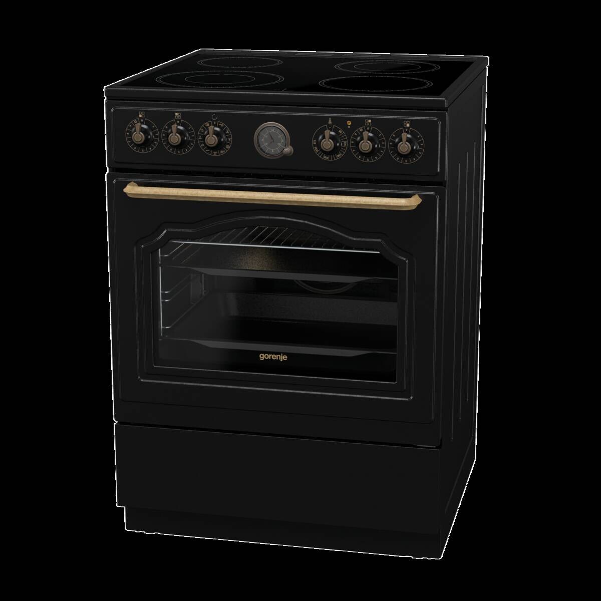 Gorenje Stand-Elektroherd GECS6B70CLB schwarz B/H/T: ca. 60x85x60 cm