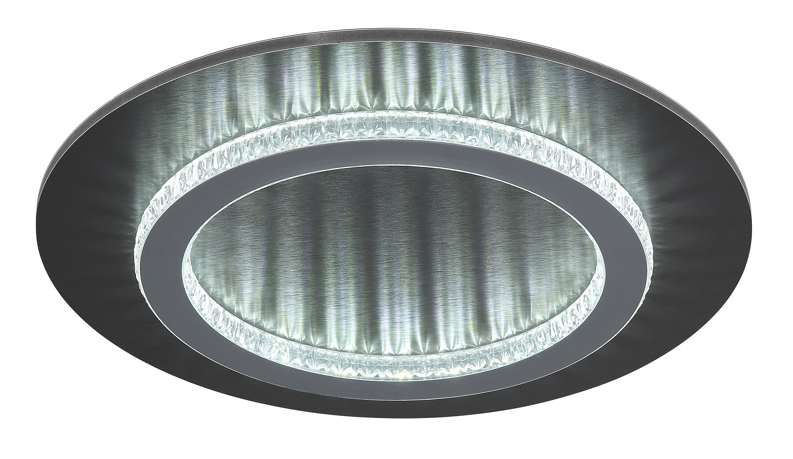 GLOBO LED-Deckenleuchte anthrazit hellgrau mattschwarz Kunststoff Metall H/D: ca. 5,5x35 cm 1 Brennstellen