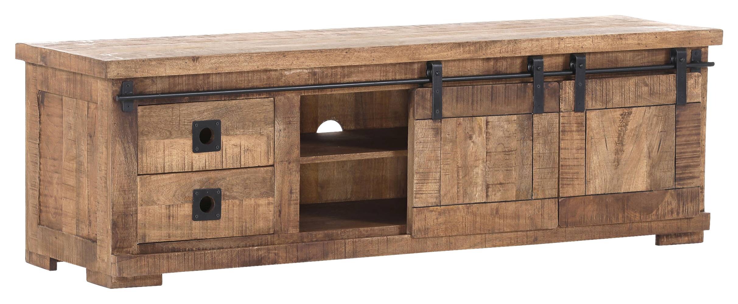 Lowboard Kongo sägerau natur B/H/T: ca. 160x50x47 cm