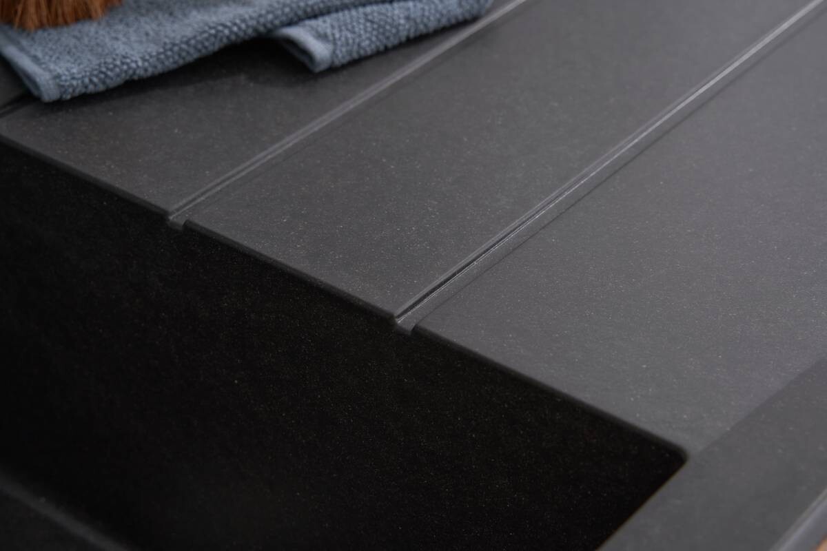 Respekta Einbauspüle Alineo 100 x 50 S schwarz Quarzolite B/H/T: ca. 100x21x50 cm