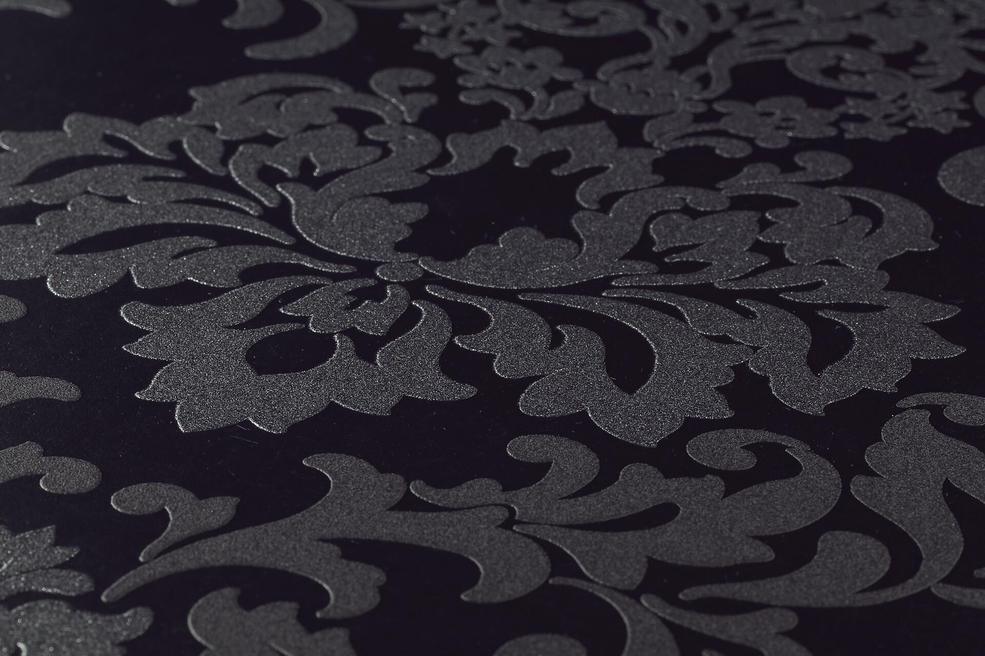 Vliestapete Ornament schwarz B/L: ca. 53x1005 cm