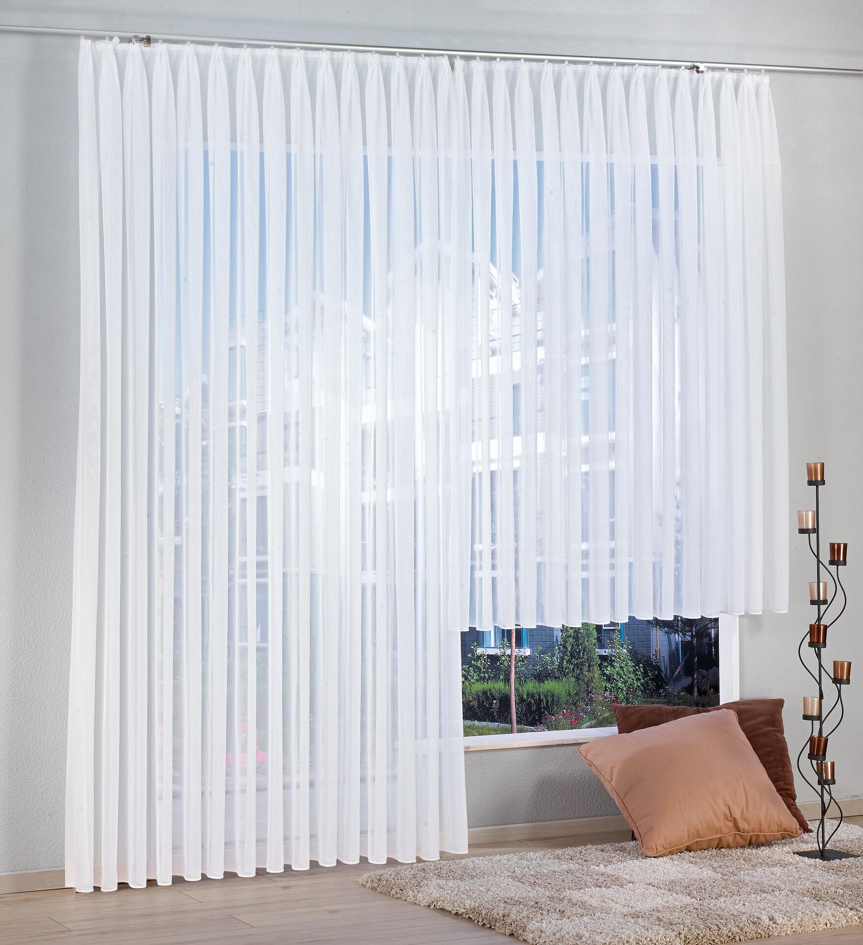 POCOline Fertigstore Yana weiß B/L: ca. 300x245 cm