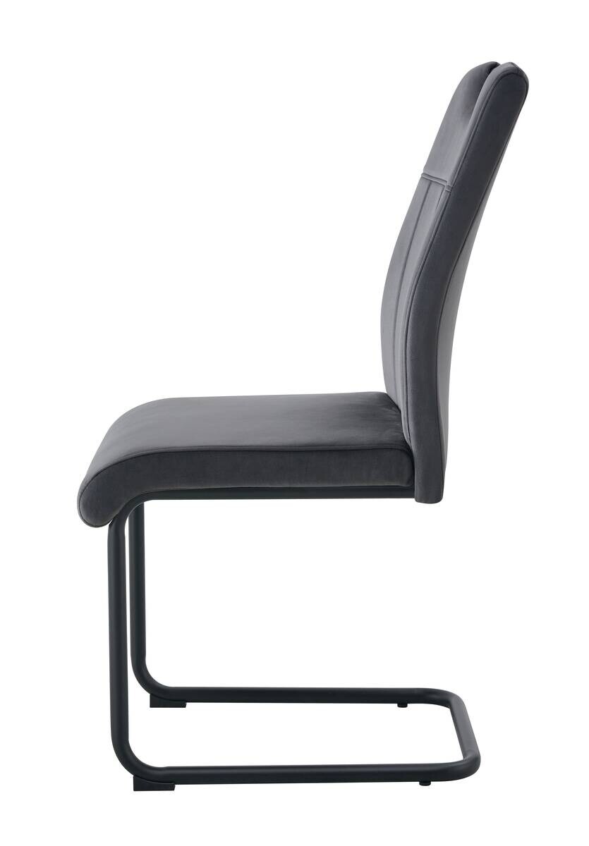 Schwingstuhl LISA, 2er Set anthrazit schwarz B/H/T: ca. 43x98x61 cm