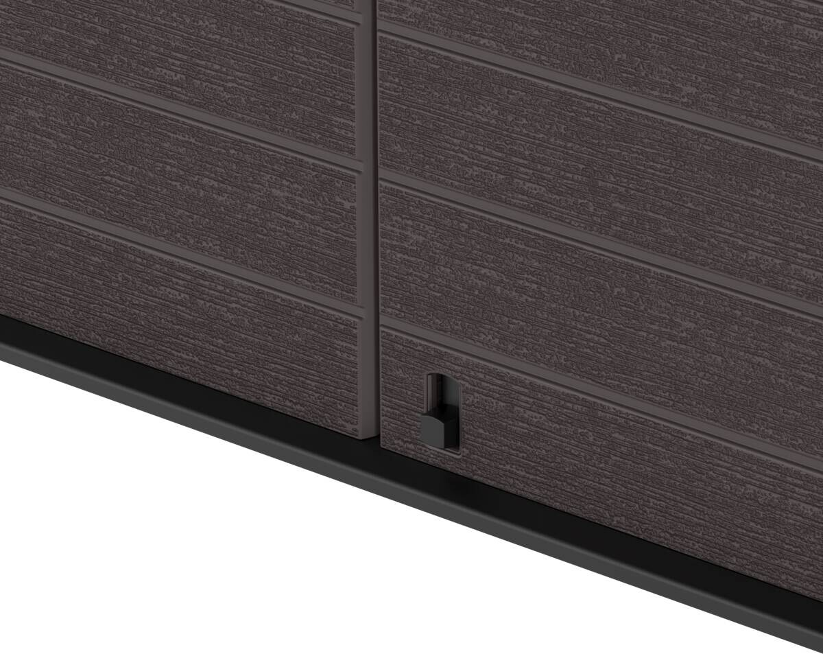 VCM Mülltonnenbox 2er StoreAway braun Kunststoff B/H/L: ca. 145x125x83 cm