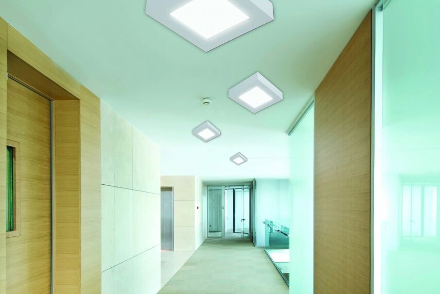 Näve Leuchten LED Deckenleuchte NV1101923 weiß Aluminium B/H/L: ca. 17x4x17 cm null 1 Brennstellen