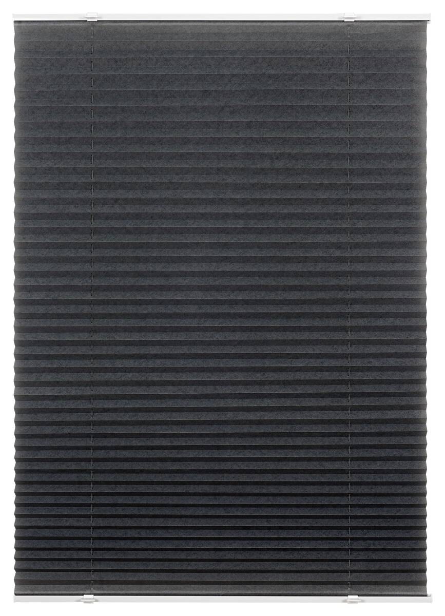 Klemmplissee hellgrau B/L: ca. 80x130 cm