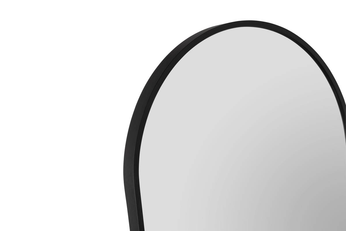 Standspiegel Britt schwarz Metall B/H/T: ca. 40x160x3 cm