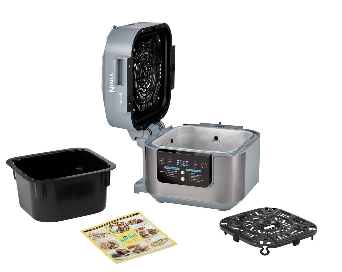 Ninja Heißluftfritteuse ON400EU grau Kunststoff B/H/L: ca. 33x31x35 cm ca. 5,7 l