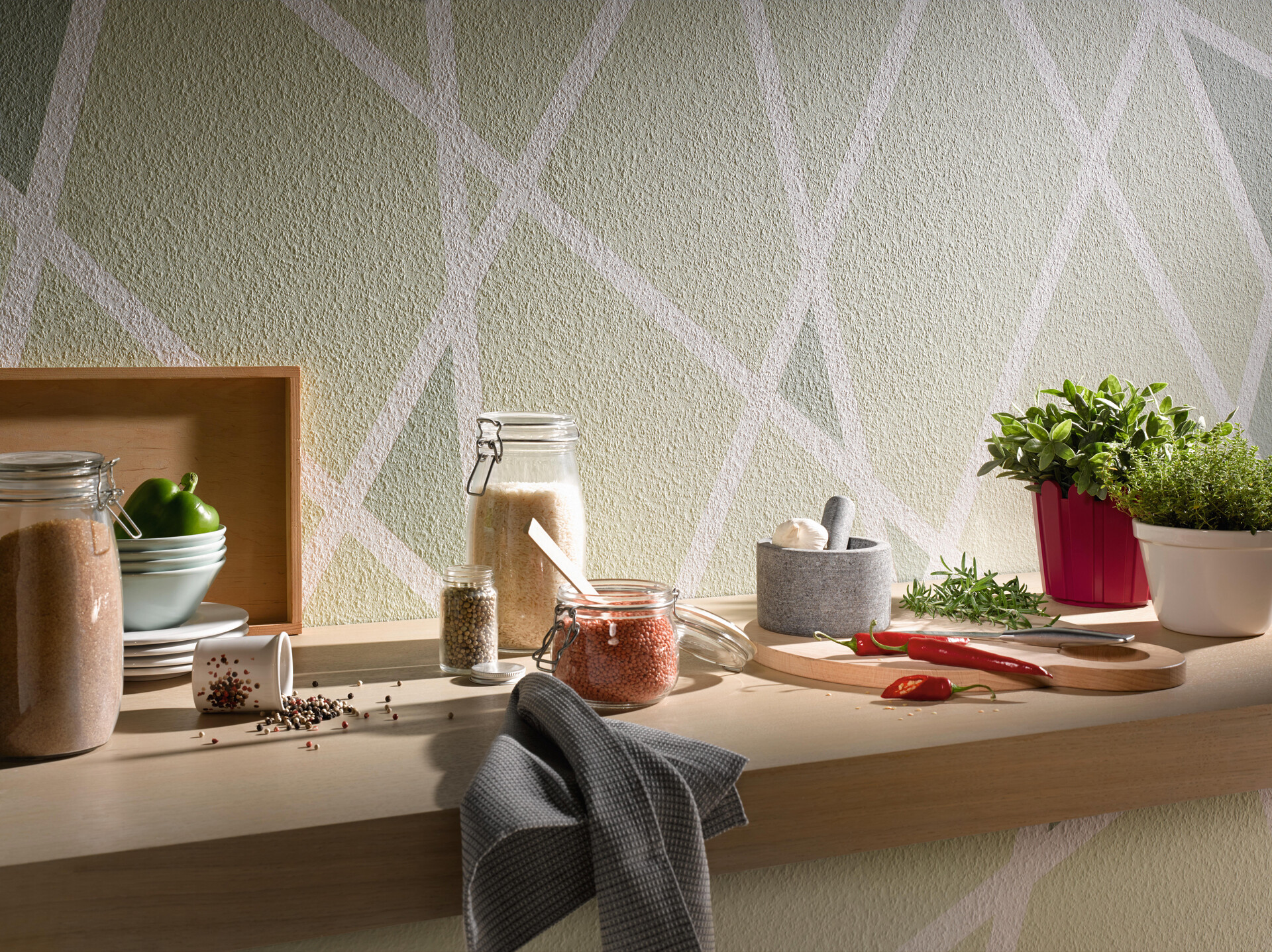 Erfurt Rauhfaser Romantic weiß B/L: ca. 53x1500 cm strukturiert