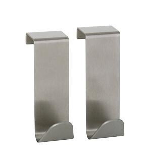 Doppelhaken silber Edelstahl B/H/L: ca. 2,5x7,5x5 cm