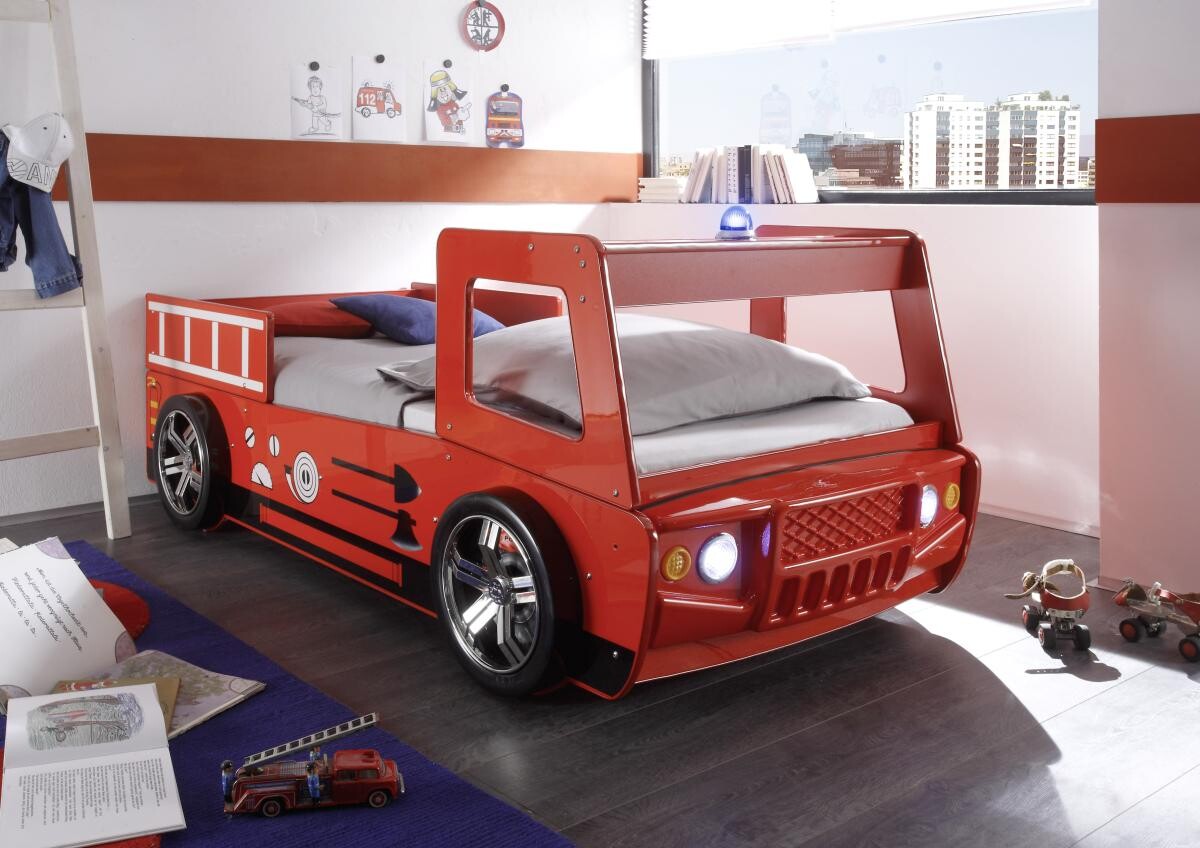 Autobett Spark rot Liegefläche B/L: ca. 90x200 cm