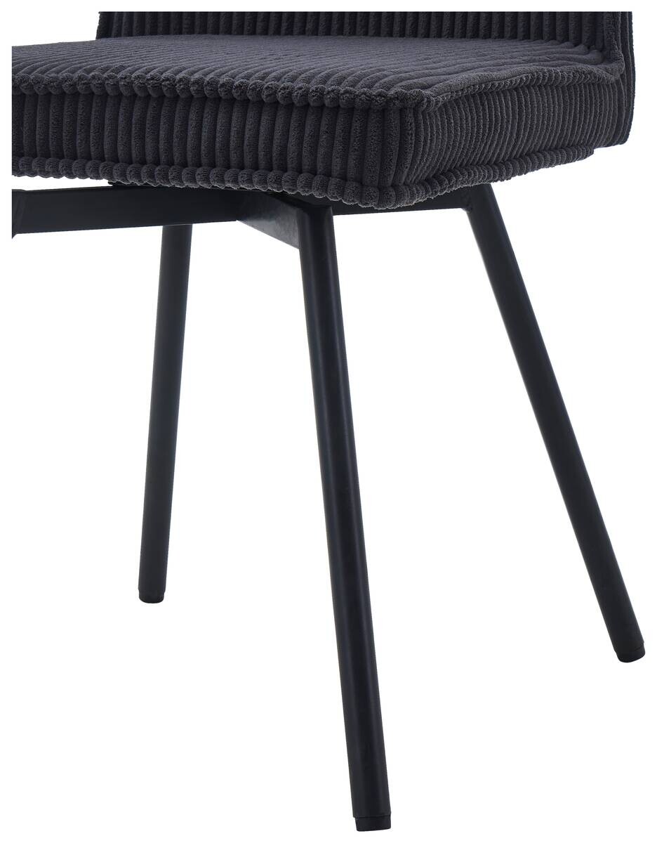 Stuhl Lara anthrazit Kord B/H/T: ca. 47x89x58 cm