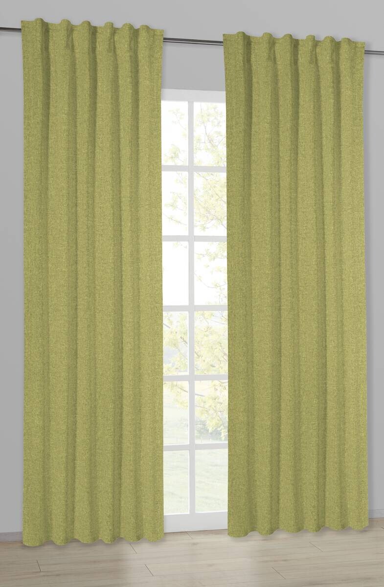 POCOline Kombivorhang Ulrich grün B/L: ca. 135x245 cm