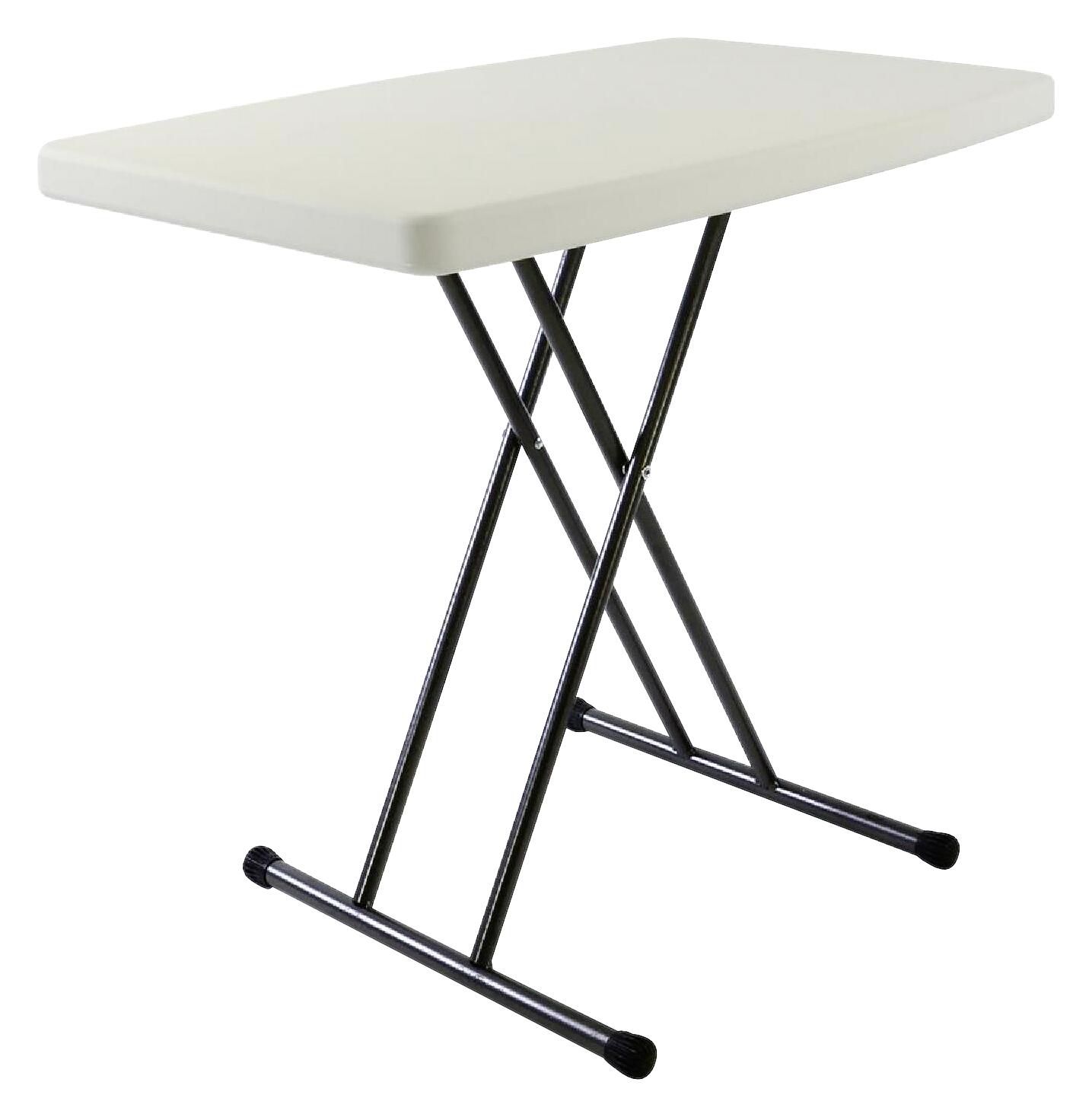 VCM Gartentisch weiß Kunststoff B/H/T: ca. 50x76x70 cm