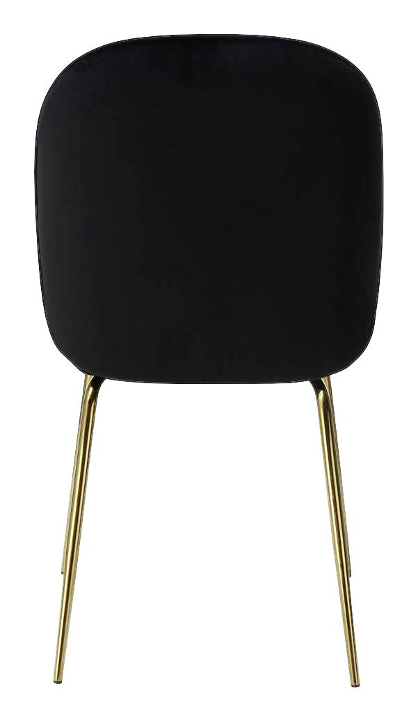 Stuhl Charlize 100 2er schwarz Microfaser B/H/T: ca. 48x87x59 cm