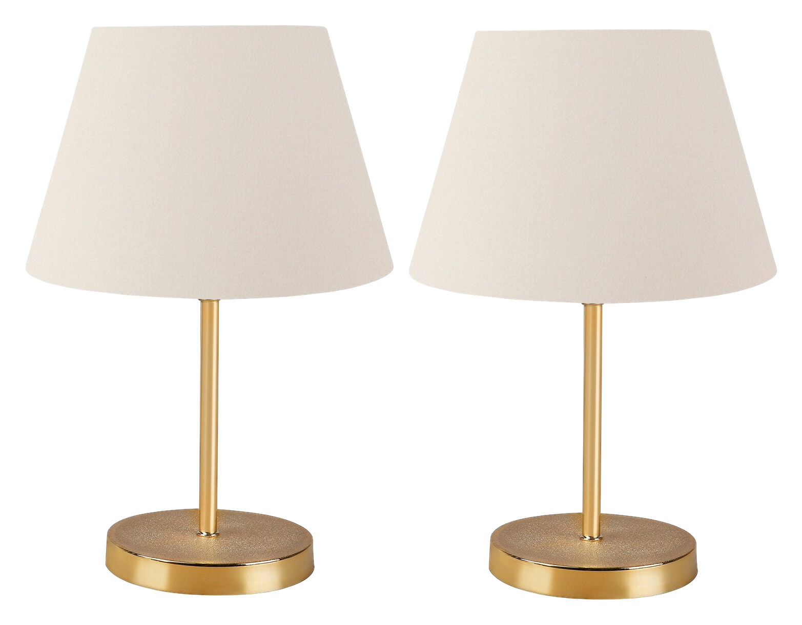 Opviq Tischleuchte 2er Set AYD-2339 creme Metall B/H/T/L/D: ca. 22x37x22x22x22 cm E27 1 Brennstellen