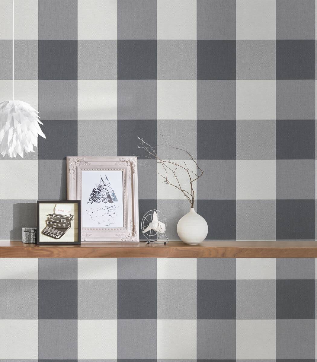 A.S.Creation Vliestapete Black & White Rauten grau B/L: ca. 53x1005 cm