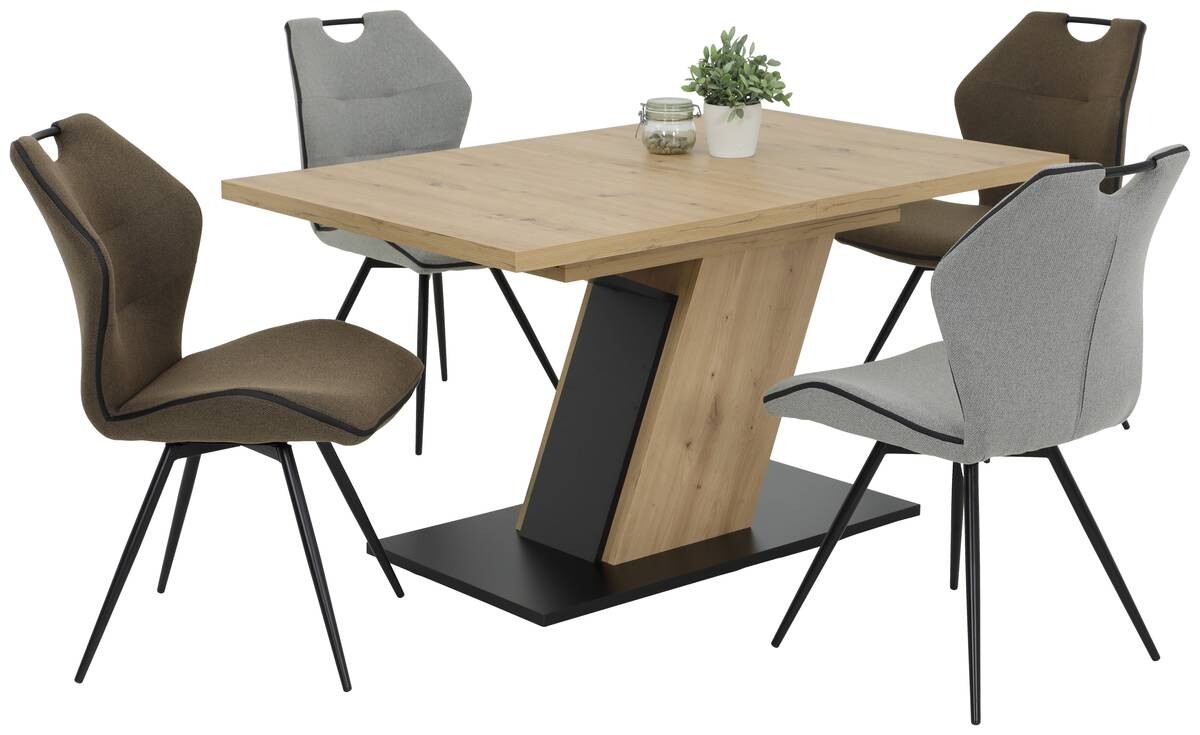 Esstisch JEANETTE Eiche Artisan Nachbildung B/H/T: ca. 140x76x90 cm