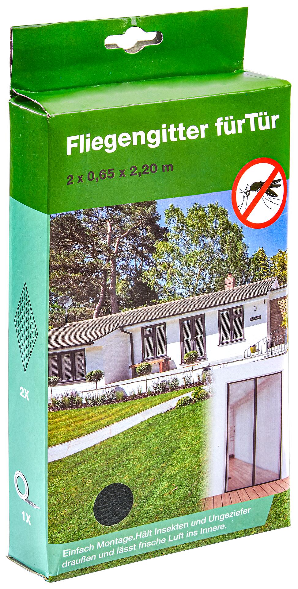 POCOline Fliegengitter schwarz H: ca. 220 cm