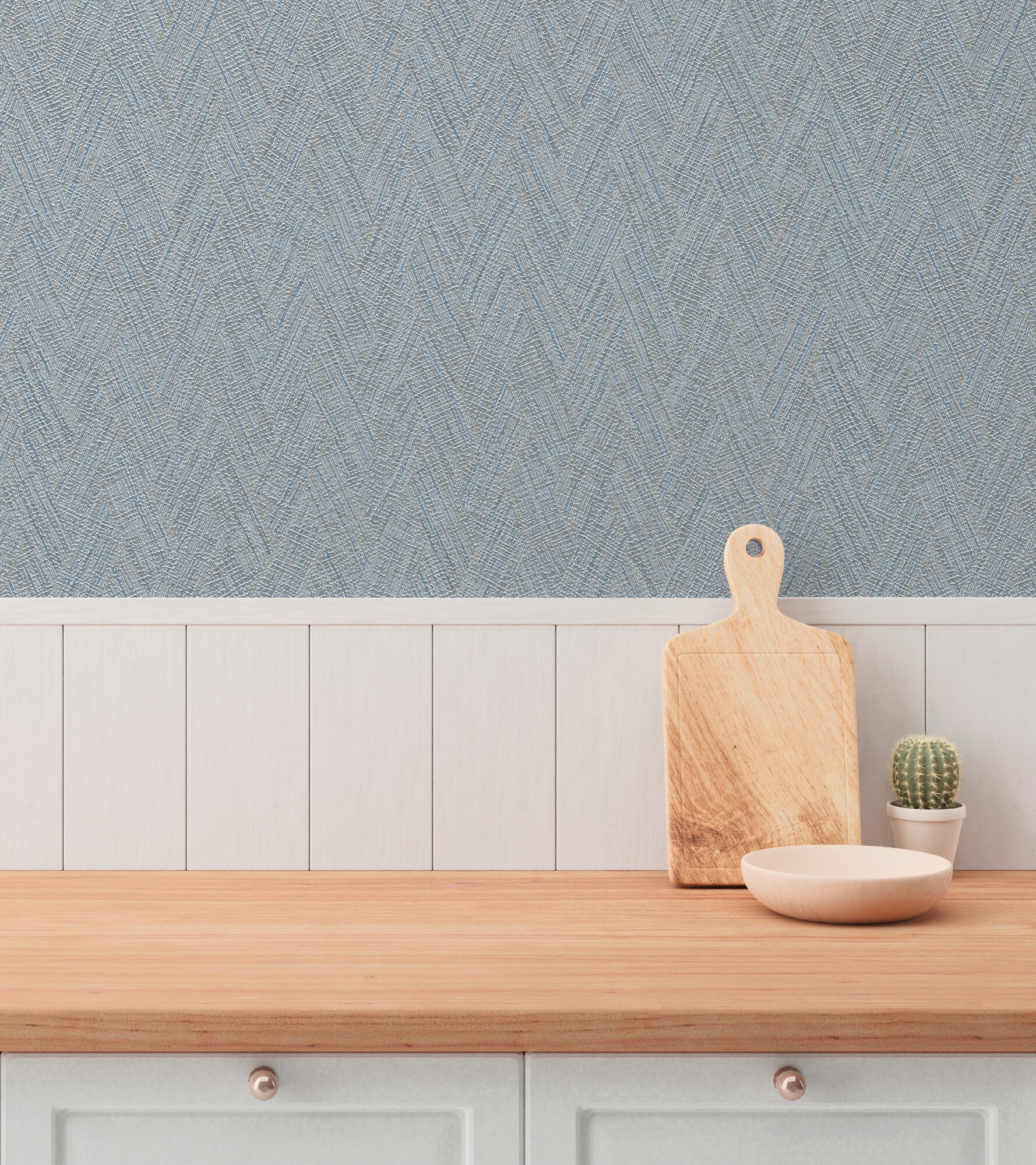 A.S.Creation Vliestapete blau braun B/H/D: ca. 53x1005x8,5 cm