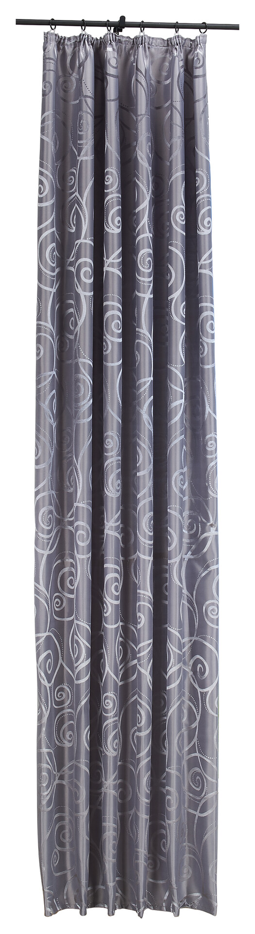 silver edition Dekovorhang Triest silber B/H: ca. 140x245 cm