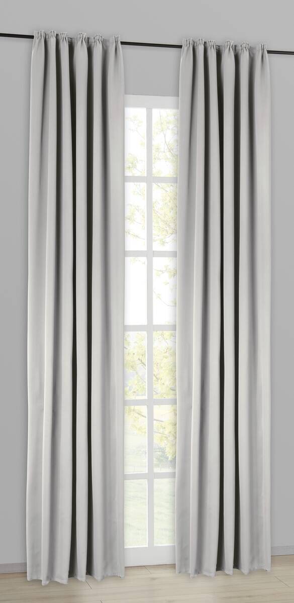 POCOline Verdunklungsvorhang Luna silber B/L: ca. 140x245 cm